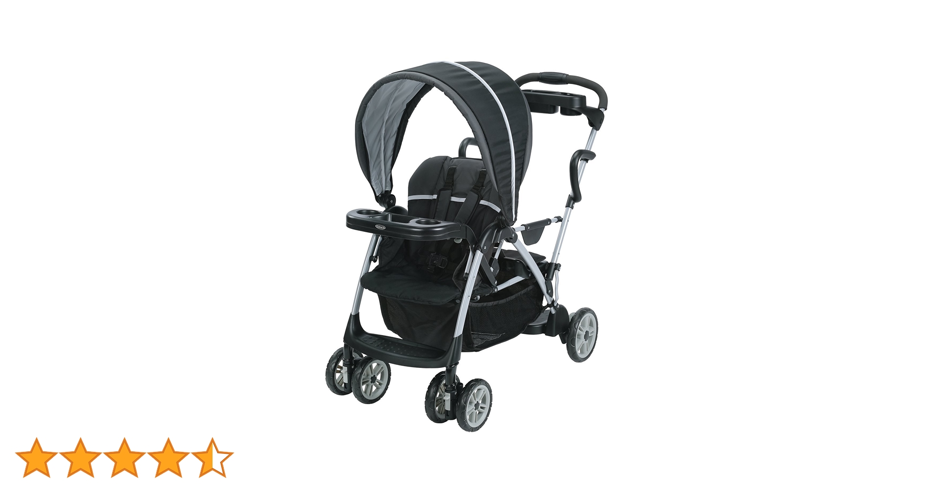 Graco ブラックベビーカー カップホルダー付き Graco ブラックベビーカー カップホルダー付き Graco ブラック